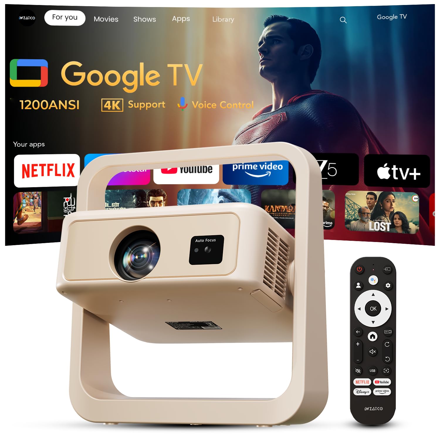 Egate O9 Pro Automatic Android Projector - Best Budget Projectors for Home & Office 2026